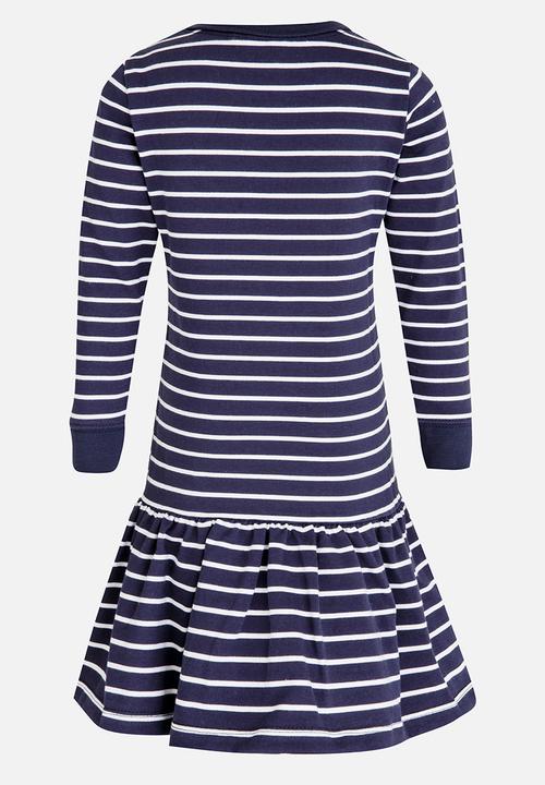 POLO - Alexis LS Striped Dress Navy