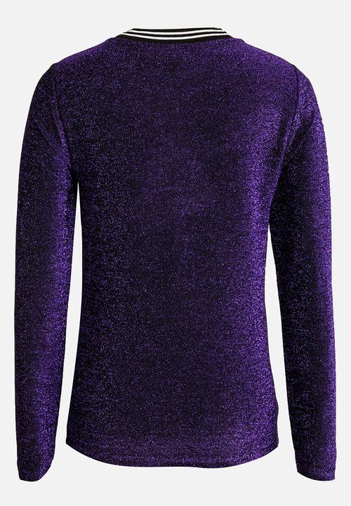 Name It - Long Sleeve Jersey Dark Purple