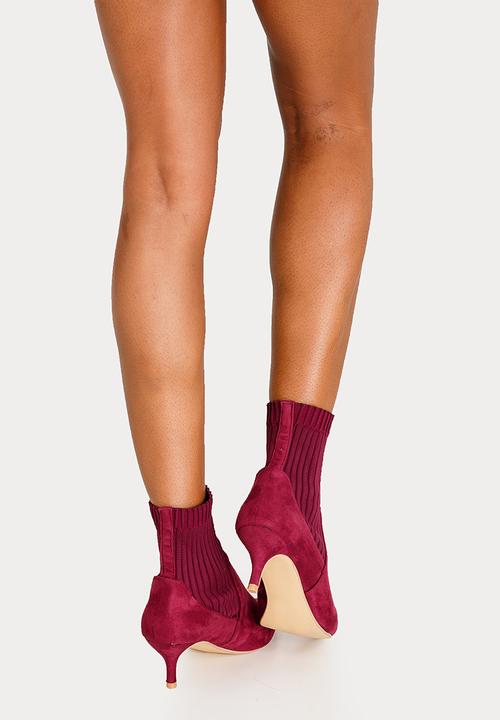 Jada - Stretch Ankle Boots Burgundy