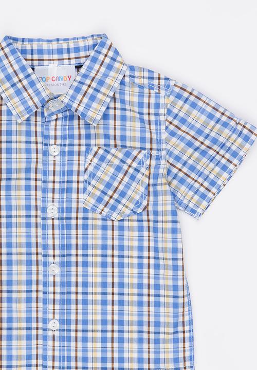 Pop Candy - Short Sleeve  Shirt Blue