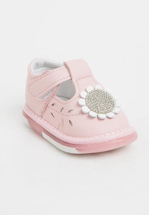 Pop Candy - Flower Printed Pump Mid Pink