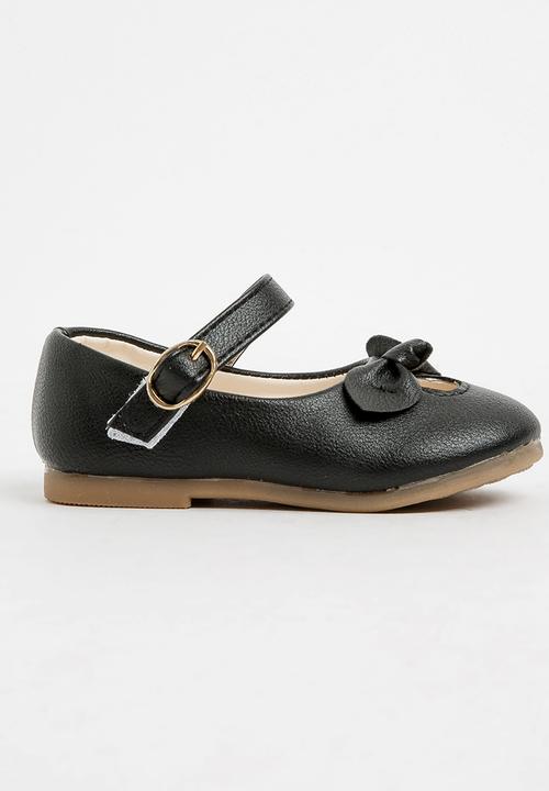 Pop Candy - Pump With Bow Detail Black