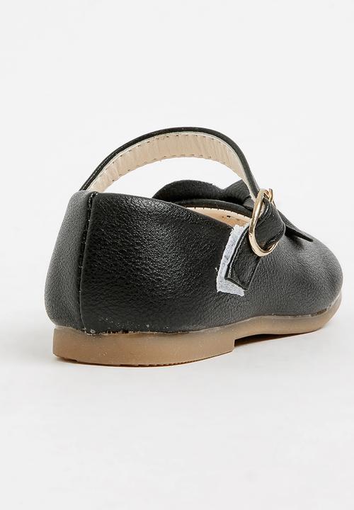 Pop Candy - Pump With Bow Detail Black