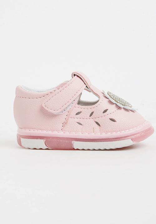Pop Candy - Flower Printed Pump Mid Pink