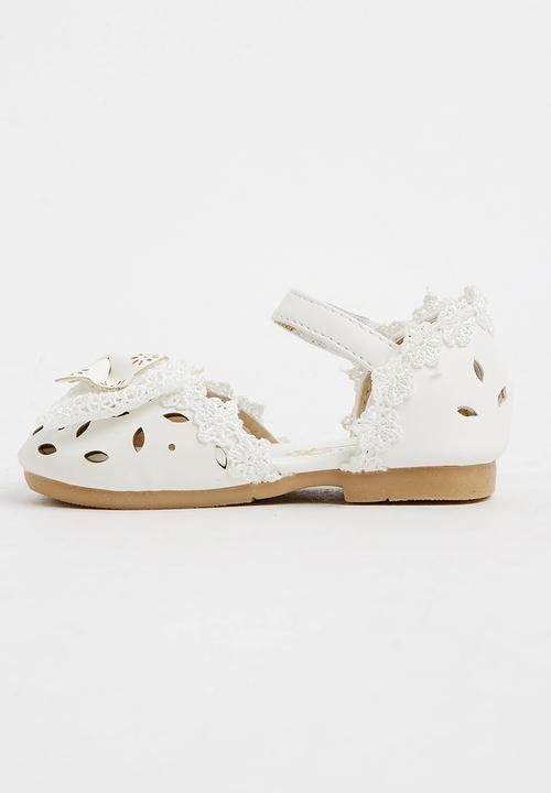 Pop Candy - Pump With Bow Detail Cream