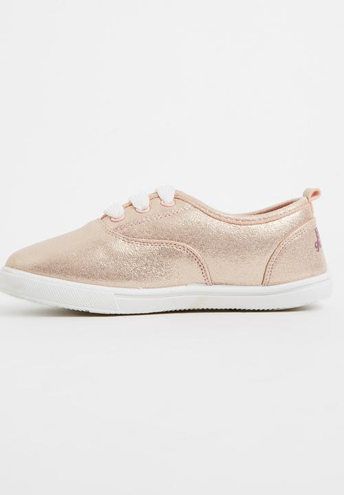 Bubblegummers - Lace Up Sneaker Gold