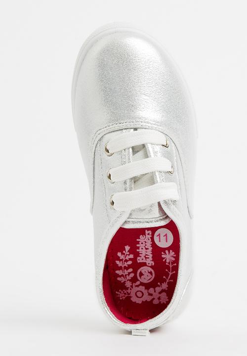 Bubblegummers - Lace Up Sneaker Silver