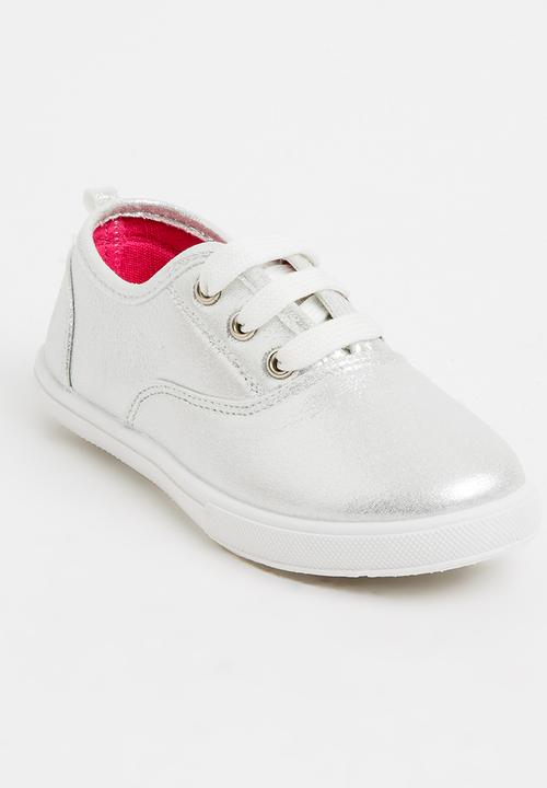 Bubblegummers - Lace Up Sneaker Silver