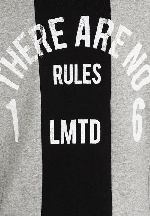Name It - Printed Zip Through Sweat Cardigan Grey