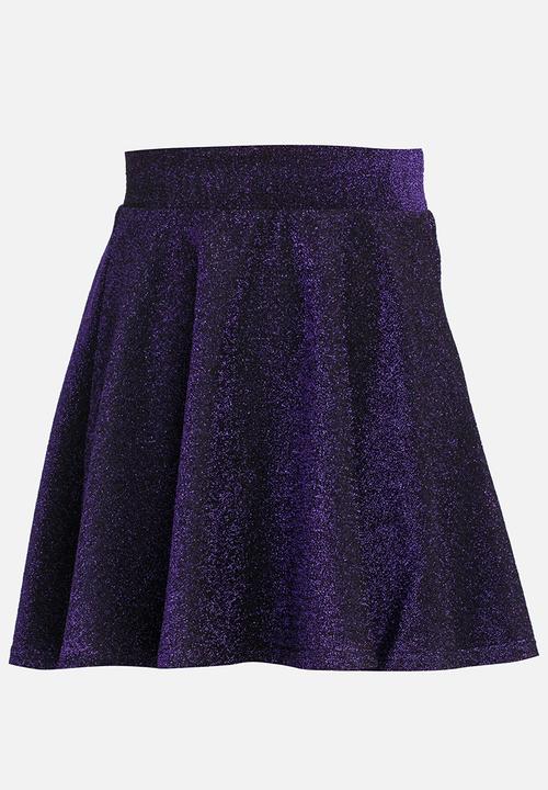 Name It - Flared Skirt Dark Purple