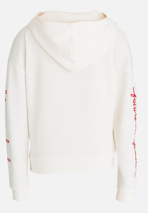 Name It - Long Sleeve  Hoodie Off White