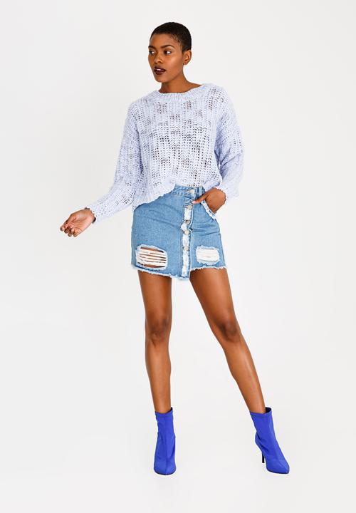 Forever21 - Long Sleeve Jersey Pale Blue