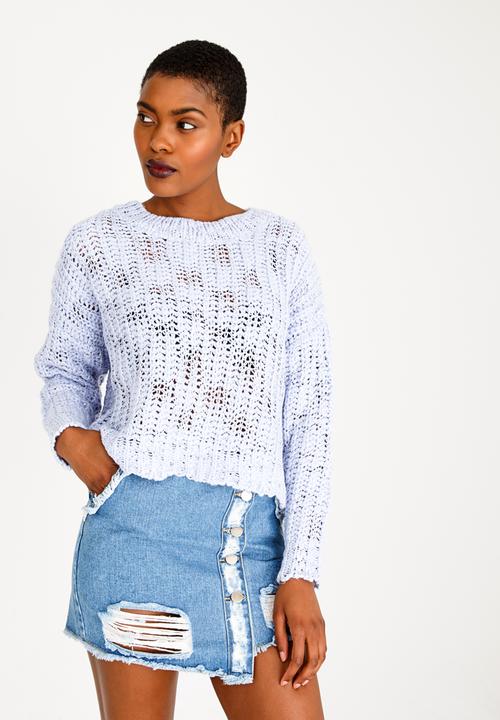 Forever21 - Long Sleeve Jersey Pale Blue