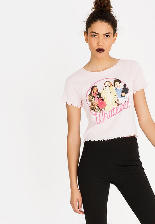 Forever21 - Cropped T-shirt Mid Pink