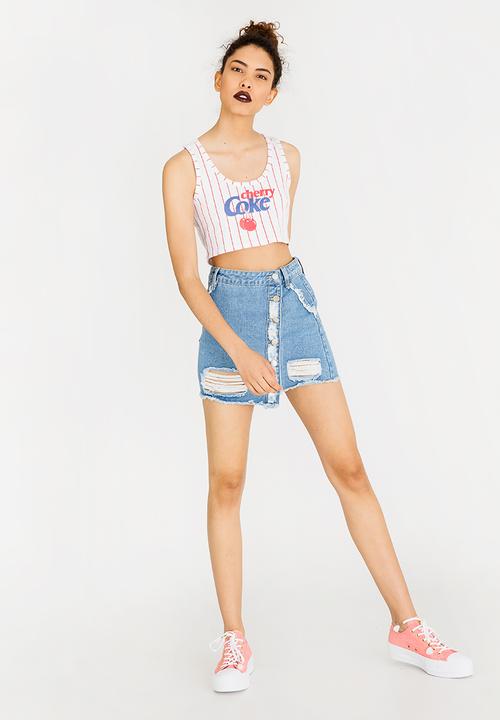 Forever21 - Cropped T-shirt White