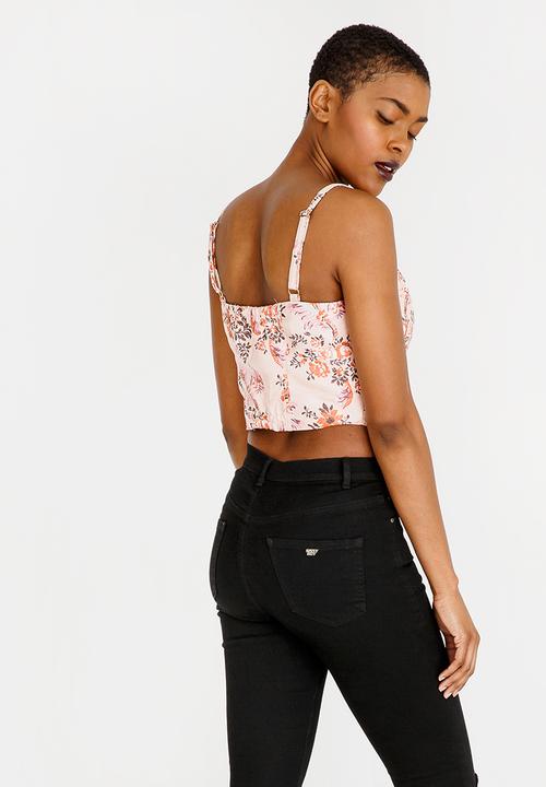 Forever21 - Cropped Zip Cami Black