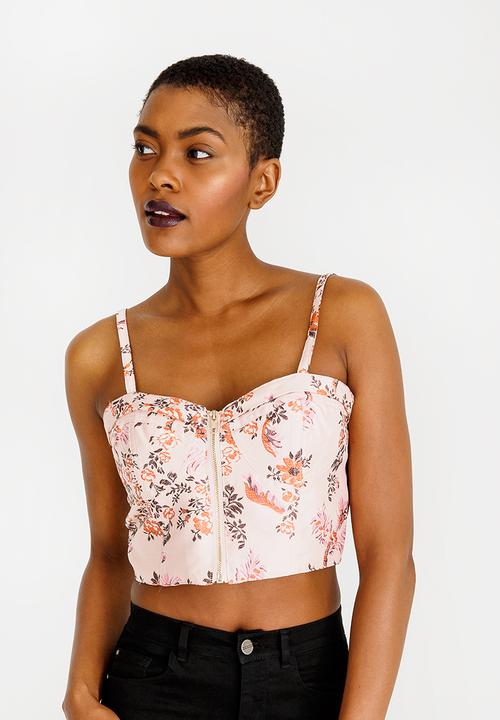 Forever21 - Cropped Zip Cami Black