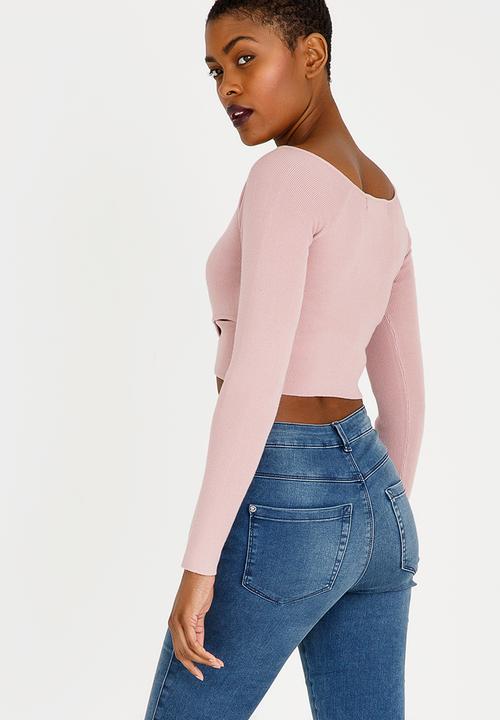 Forever21 - Bandage Sweater Pale Pink