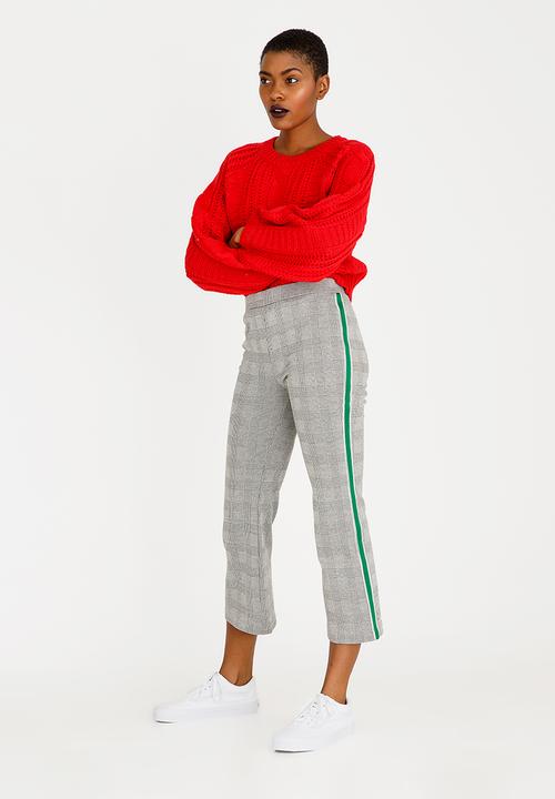 Forever21 - Stripe Detail Pants Grey