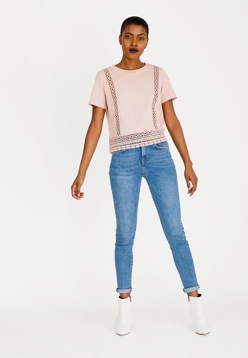 Forever21 - Anglaise T-shirt Pale Pink