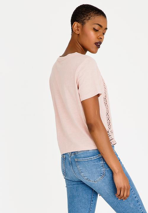 Forever21 - Anglaise T-shirt Pale Pink