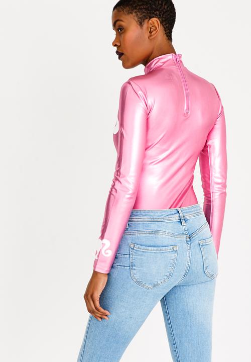 Forever21 - Long Sleeve Bodysuit Mid Pink