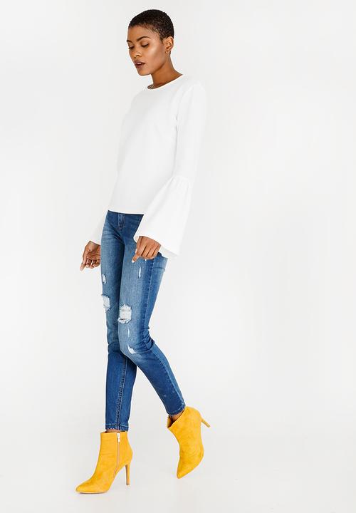 STYLE REPUBLIC - Bell Sleeve Top White