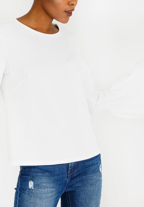 STYLE REPUBLIC - Bell Sleeve Top White