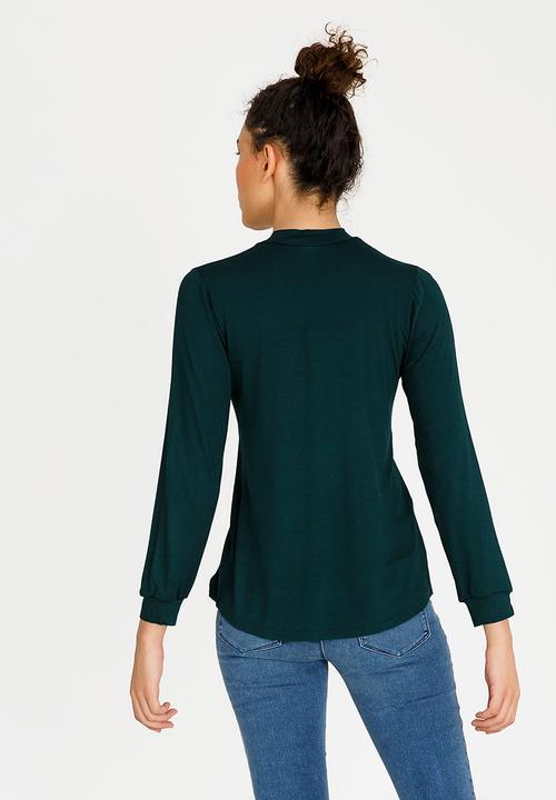 Kate Jordan - Choker Neckline Tee Turquoise
