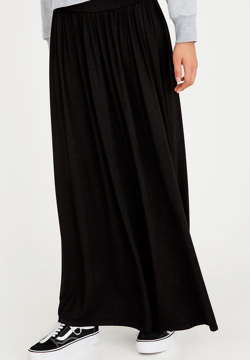 c(inch) - Volume Maxi Skirt Black