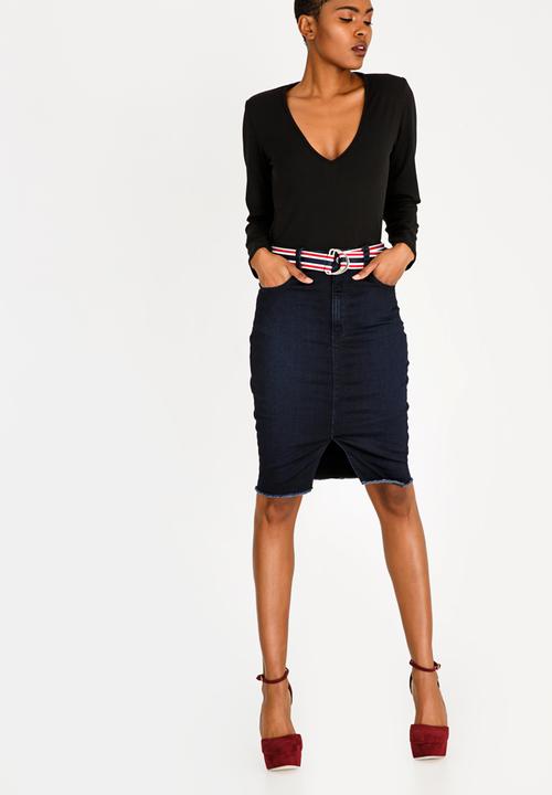 SISSY BOY - Denim Skirt Dark Blue