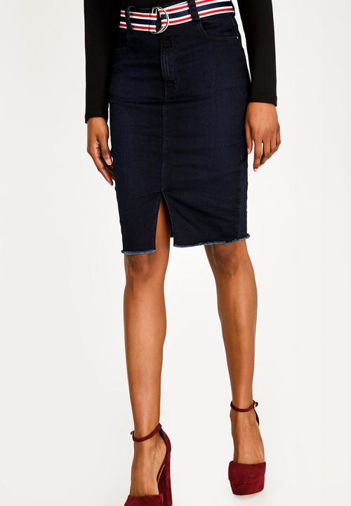 SISSY BOY - Denim Skirt Dark Blue