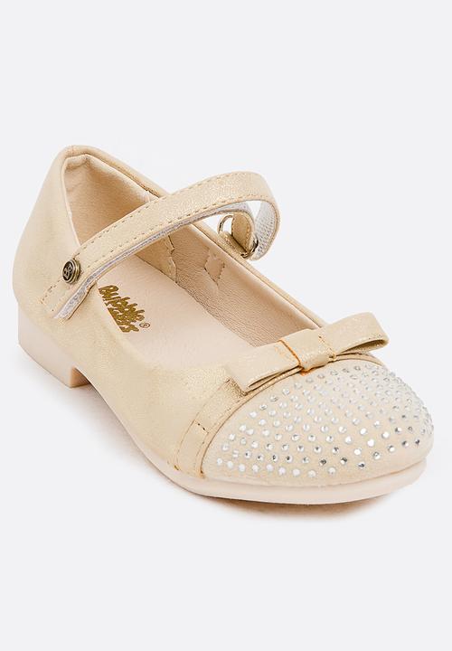 Bubblegummers - Embellished Pump Gold