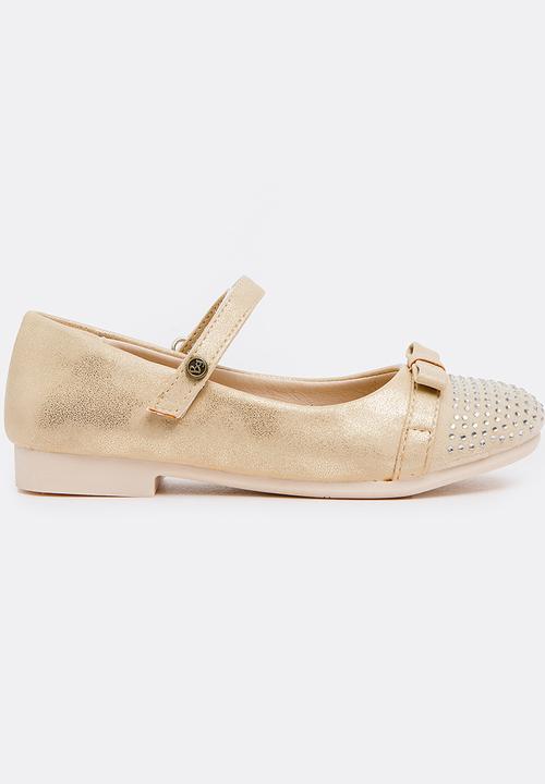 Bubblegummers - Embellished Pump Gold