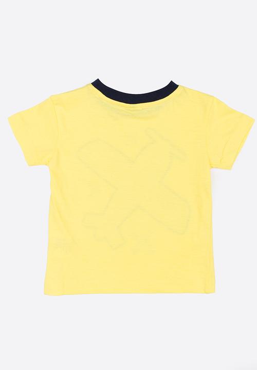 Twin Clothing - Aeroplane Printed T-shirt Yellow