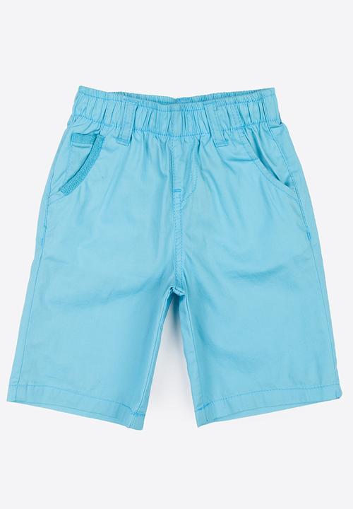 Twin Clothing - Plain Colour Shorts Aqua