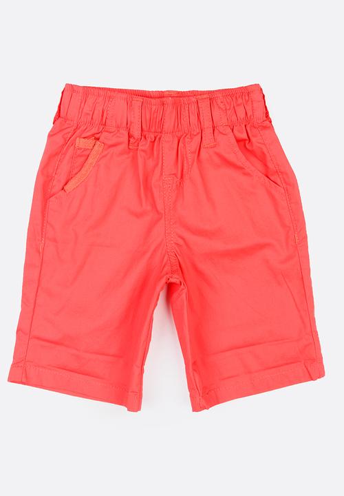 Twin Clothing - Plain Colour Shorts Coral