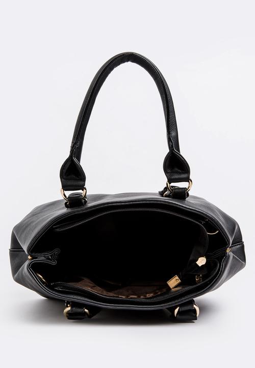 BLACKCHERRY - Multi Compartment Tote Black