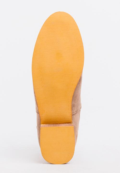 Jada - Buckle Detail Booties Taupe