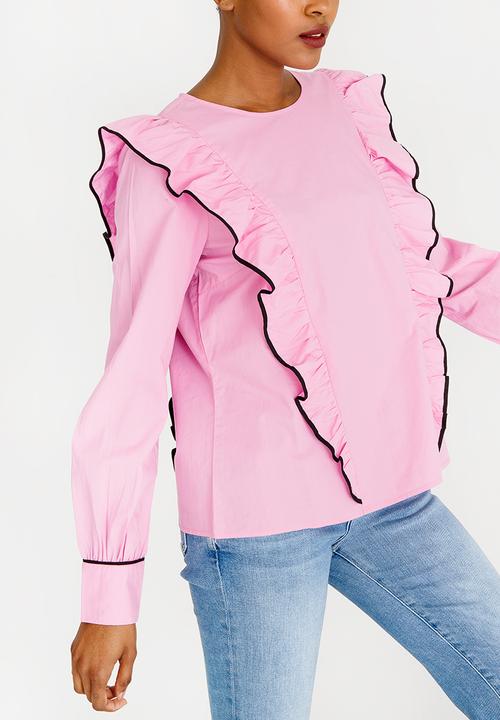 Vero Moda - Trista Flounce Top Pale Pink