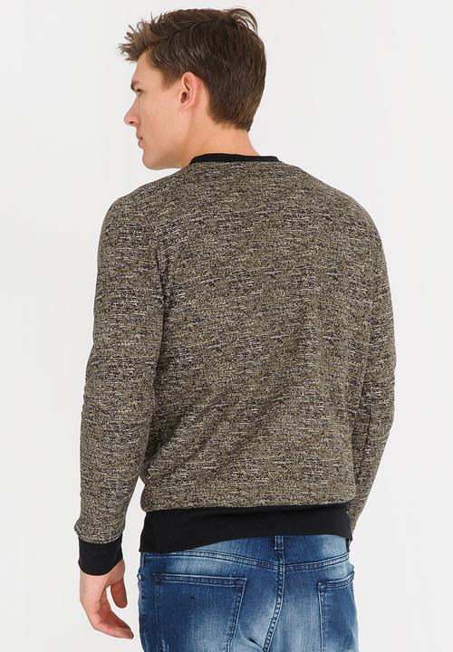 STYLE REPUBLIC - Relaxed Crew Neck T-shirt Khaki Green