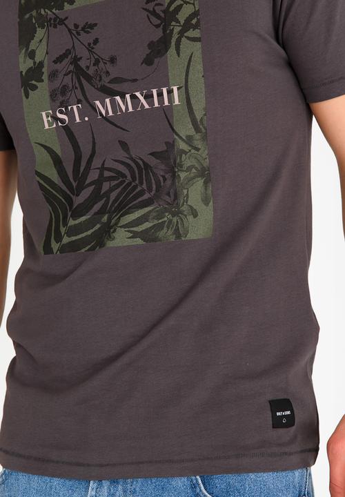 Only & Sons - Crew Neck Tee Charcoal