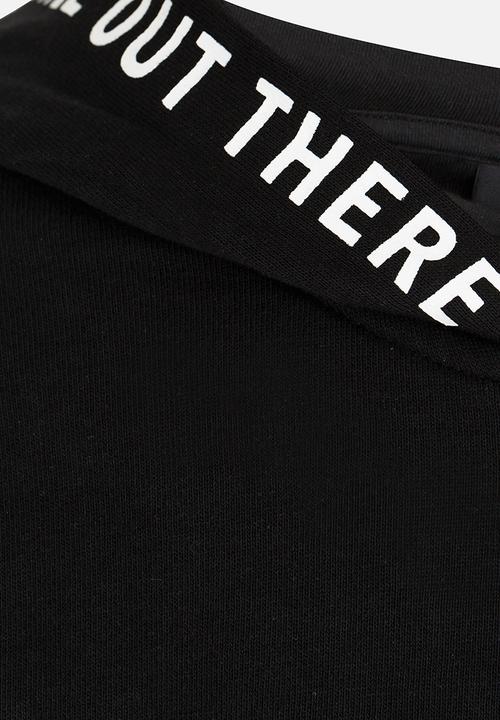 Name It - Zip Through Hoodie Black