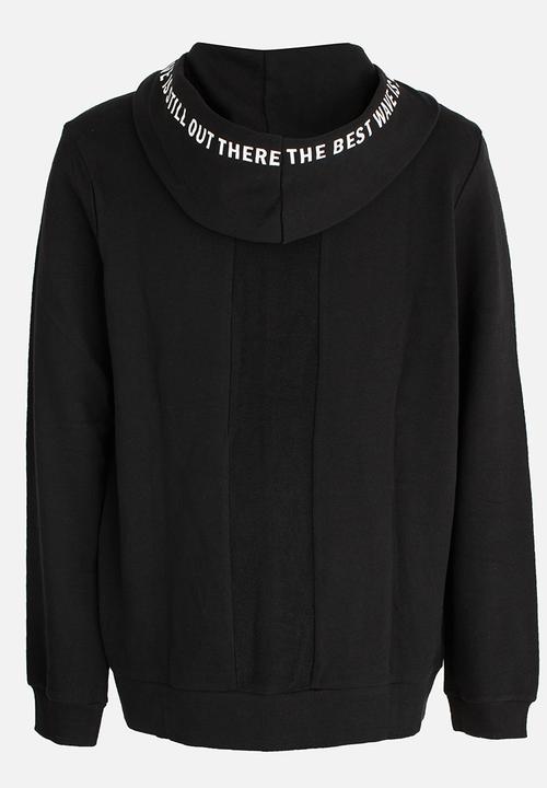 Name It - Zip Through Hoodie Black