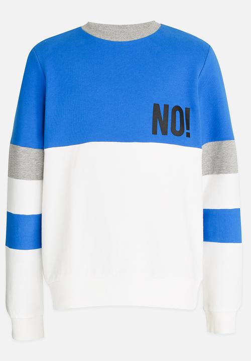 Name It - Printed Sweat Top Blue