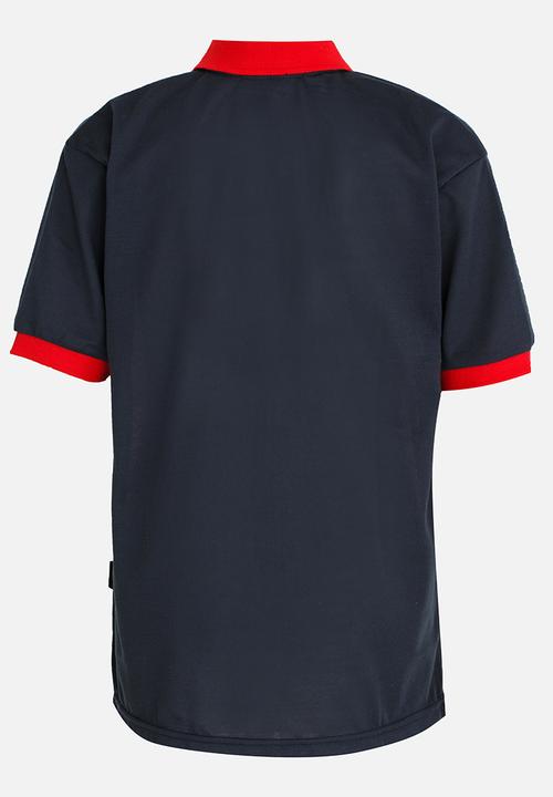 Twin Clothing - Short Sleeve Golfer Printed T-shirt Red