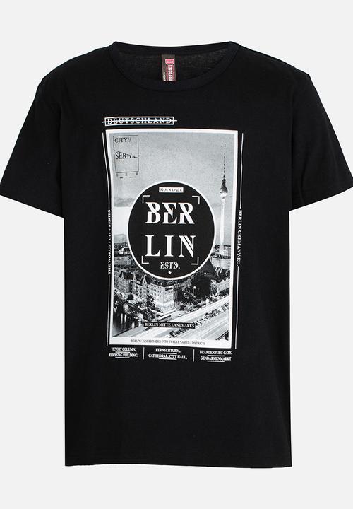 Twin Clothing - Berlin Printed T-shirt Black
