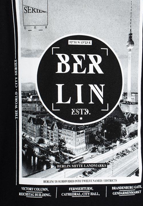 Twin Clothing - Berlin Printed T-shirt Black