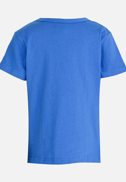 Twin Clothing - Short Sleeve Printed T-shirt Mid Blue