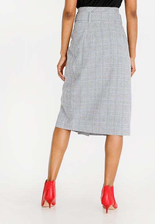 STYLE REPUBLIC - Highwaisted Wrap Skirt Grey